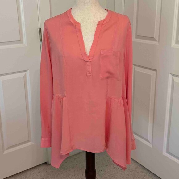 Anthropologie Maeve Laiken Henley Blouse Size 12 - Picture 3 of 8